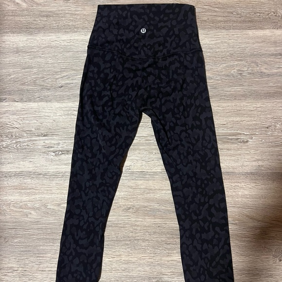 Lululemon Leopard Cheetah Black Align Leggings - Picture 2 of 5